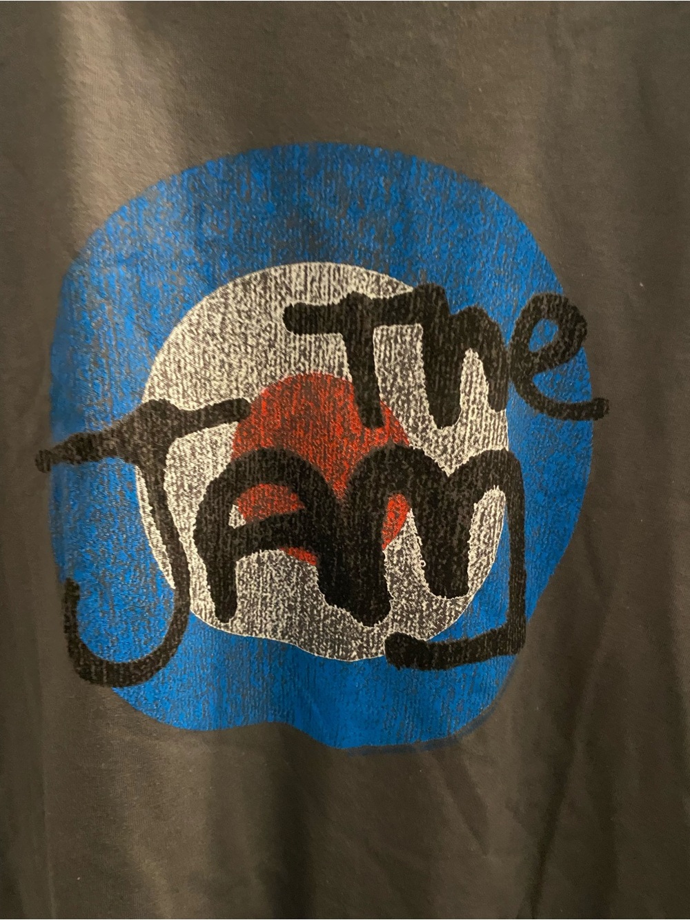 Gray The Jam Logo Short-Sleeve Tee Paul Weller Medium Solid Bond 2012 - Picture 2 of 5